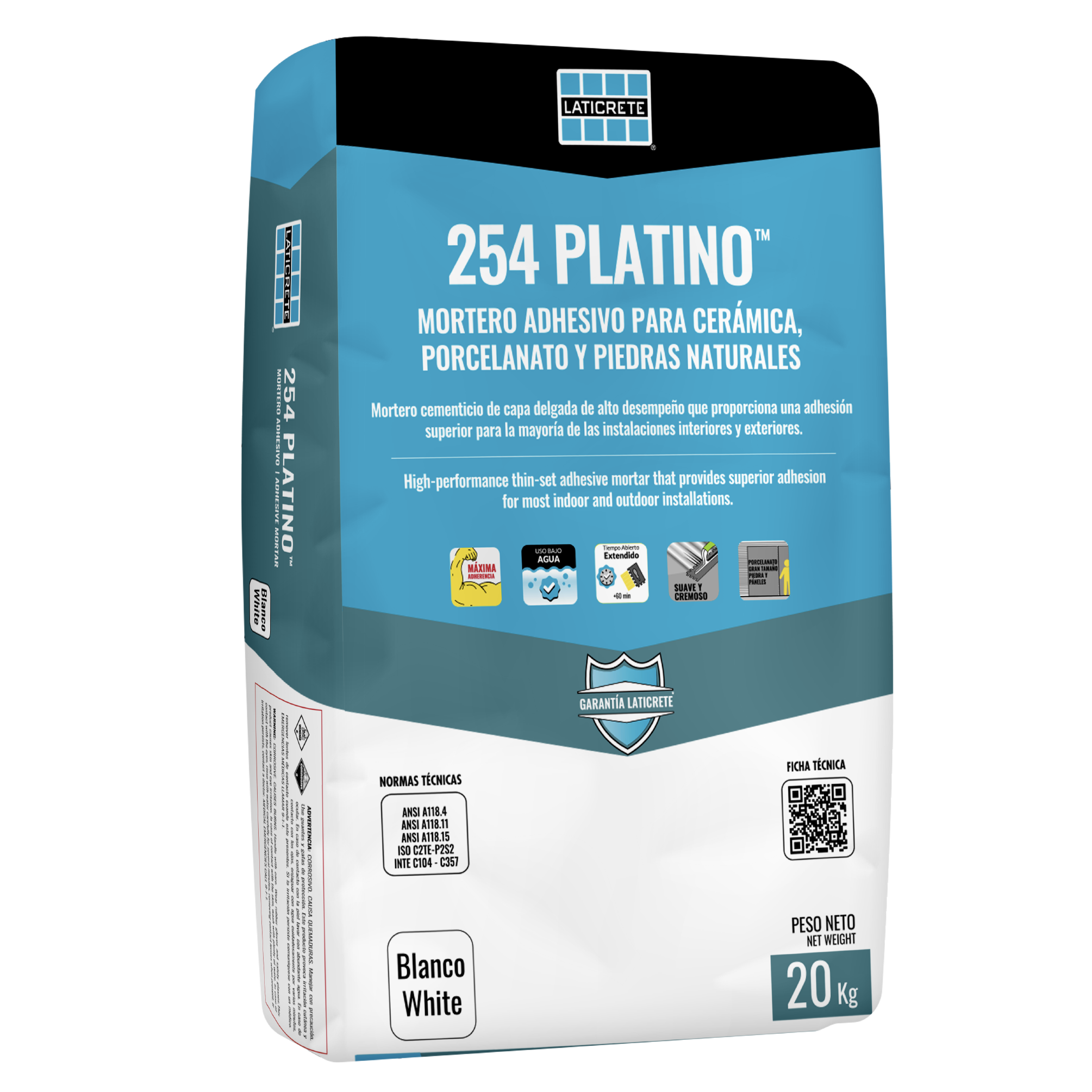 PEGAMENTO 254 PLATINO WHITE 20KG