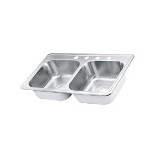 FREGADOR DOBLE 33 X 22 X 8 S/GRAPA