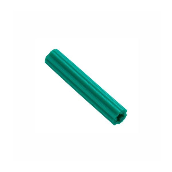 TACO PLASTICO VERDE 1/4X1 1/2