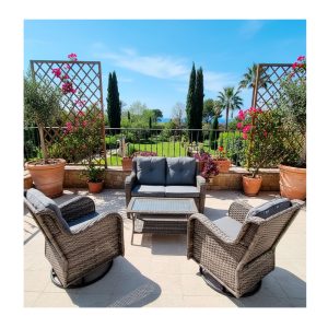 JUEGO DE TERRAZA #JM17 (1+1GIRA+1DOB+MESA)